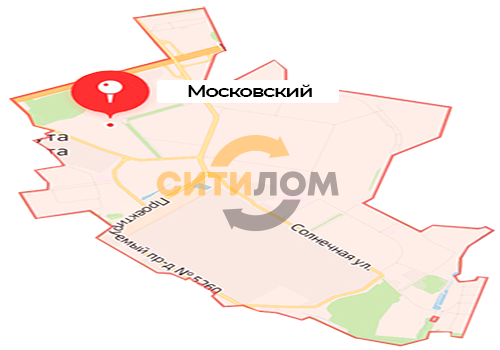 Прием и вывоз металлолома в Московский на карте