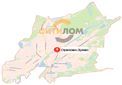 Прием и вывоз металлолома в Орехово-Зуево на карте